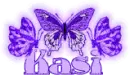 Kasi 3 purple butterflies
