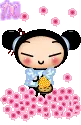 kawaii pucca flowers