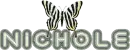 Nichole zebra print butterfly