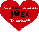 amor de mi vida joel te amo