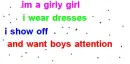 im a girly girl
