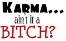 karma ain;t it a bitch