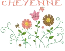 Cheyenne with Flowers
