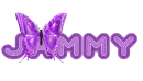 Jammy purple butterfly