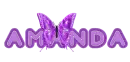 Amanda purple butterfly