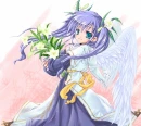 flower anime angel