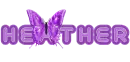 Heather purple butterfly