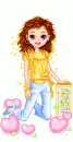 girl with candy