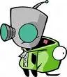 Gir wearing his dog costume