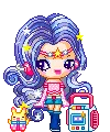 girl with boombox