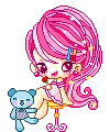 girl with dancing bear