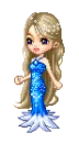 magical girl in blue