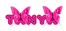 Tanya pink butterflies
