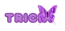 Tricia purple butterfly