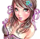 pretty anime girl