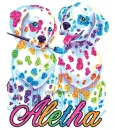 colorful puppies