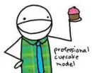 professional cupcake model!