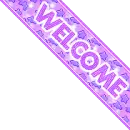 Welcome sign (right)