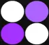purpur-white circles.