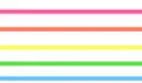 rainbow'ed stripes.