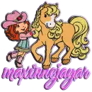strawberry shortcake with horse 