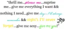 give me you!