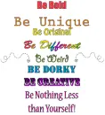 Be nothing less than yourself