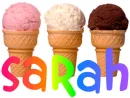 Sarah Ice Cream Cones