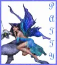 Blue Fairy holding Flower with Patty