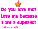 love me cupcake
