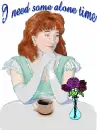 woman alone crying