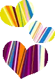 colorful hearts