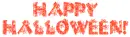 Happy Halloween-orange webs/spiders