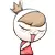 kawaii onion blushing girl