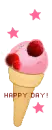 pink ice cream