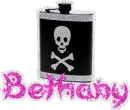 Bethany - Skull Flask