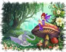glitter fairy mushroom