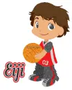 boy with basketball eiji