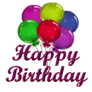 happy birthday balloons