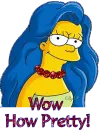 WOW HOW PRETTY MARGE SIMPSON