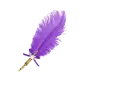 Feather Pen Dark Purple - Wyndee