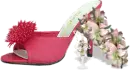 Shoe Red with flowers