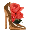 Shoe with Florals