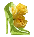Shoe with Florals
