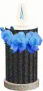 Candle Blue Roses