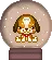 doggy in a snow globe
