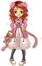 girl in pink