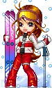 girl with ski