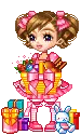 girl with presents