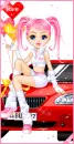 girl sitting on car